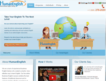 Tablet Screenshot of humanenglish.com